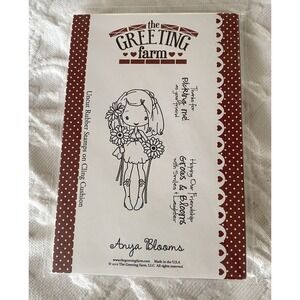 ANYA BLOOMS The Greeting Farm Cling Mount Rubber Stamp Set-Stamping New Flowers